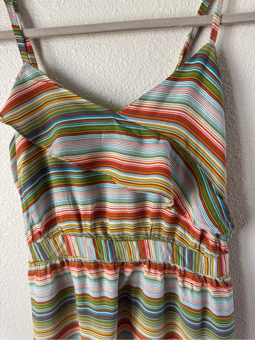 Y2K Xhilaration Striped Spaghetti Strap Dress. Size L